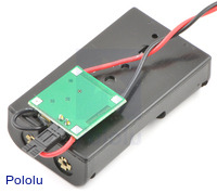 Bodhilabs VPack5.0V 2-AA battery holder with integrated 5V regulator.