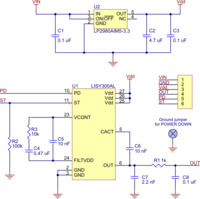 LISY300AL single-axis gyro schematic diagram.