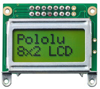 8×2 character LCD – silver bezel.