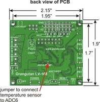 Orangutan LV-168 PCB bottom view.