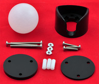Pololu ball caster with 1 inch plastic ball with included hardware.