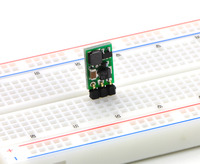 5V boost regulator NCP1402 in a breadboard.