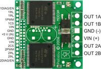 Pololu High-Current Dual Motor Driver Carrier Board (VNH2SP30 or VNH3SP30) pinouts.