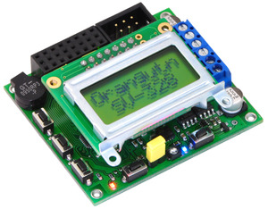 Orangutan SV-328 robot controller with silver-bezel LCD.