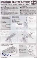 Instructions for Tamiya 70157 Universal Plate Set (2pcs.) page&nbsp;1.