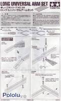 Instructions for Tamiya 70156 long universal arm set page&nbsp;1.