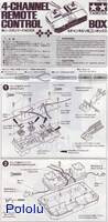 Instructions for Tamiya 70106 4-Channel Remote Control Box page&nbsp;1.