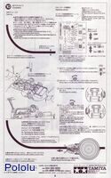 Instructions for Tamiya 75020 Line Tracing Snail Kit page&nbsp;6.
