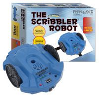 Parallax Scribbler Robot #28136 with box.