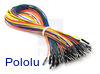 Premium Jumper Wire 50-Piece Rainbow Assortment M-M 12"