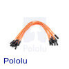 Premium Jumper Wire 10-Pack F-F 6" Orange