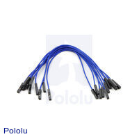Premium Jumper Wire 10-Pack F-F 6" Blue