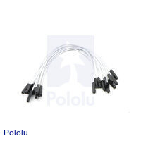 Premium Jumper Wire 10-Pack F-F 6" White