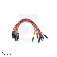 Premium Jumper Wire 10-Pack M-F 6" Brown