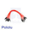 Premium Jumper Wire 10-Pack M-M 6" Red