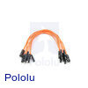 Premium Jumper Wire 10-Pack M-M 6" Orange