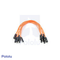 Premium Jumper Wire 10-Pack M-M 6" Orange