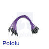 Premium Jumper Wire 10-Pack M-M 6" Purple