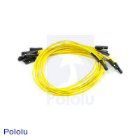 Premium Jumper Wire 10-Pack F-F 12" Yellow