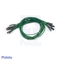 Premium Jumper Wire 10-Pack M-F 12" Green