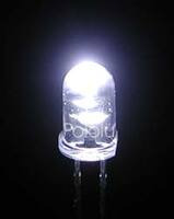 White LED (pair) T1 3/4 5000 mcd