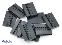 0.1" (2.54mm) Crimp Connector Housing: 1x8-Pin 10-Pack