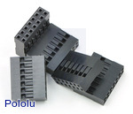 0.1" (2.54mm) Crimp Connector Housing: 2x7-Pin 5-Pack