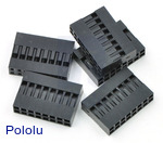 0.1" (2.54mm) Crimp Connector Housing: 2x8-Pin 5-Pack
