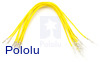 Wires with Pre-crimped Terminals 10-Pack M-F 6" Yellow