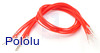 Wires with Pre-crimped Terminals 10-Pack M-F 12" Red