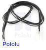 Wires with Pre-crimped Terminals 5-Pack M-M 24" Black