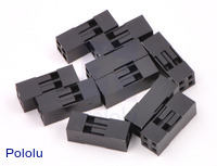 0.1" (2.54mm) Crimp Connector Housing: 2x2-Pin 10-Pack