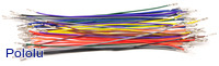 Wires with Pre-crimped Terminals 50-Piece Rainbow Assortment F-F 6"
