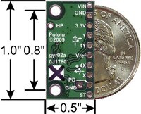 LPR510AL dual-axis (pitch and roll or XY) gyro with ±100°/s and ±400°/s ranges.