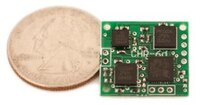 CHR-6d inertial measurement unit with quarter for size reference.