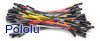 Premium Jumper Wire 50-Piece Rainbow Assortment M-M 3"