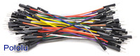 Premium Jumper Wire 50-Piece Rainbow Assortment M-M 3"