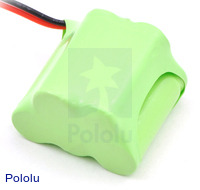 Rechargeable NiMH Battery Pack: 6.0 V, 350 mAh, 3+2 2/3-AAA Cells, XH Connector