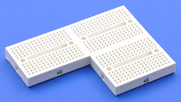170-point breadboards can be connected for more prototyping space.