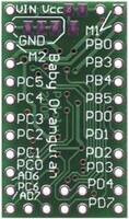 Pololu Baby Orangutan robot controller, back side.