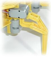 Joinmax Digital Hexapod Monster JM-6FT-001 leg assembly close-up.