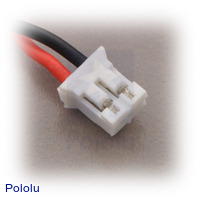 2-pin female JST connector.