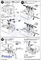 Instructions for Tamiya mini motor multi-ratio gearbox (12-speed) kit page&nbsp;2.