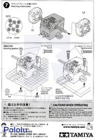 Instructions for Tamiya mini motor low-speed gearbox (4-speed) kit page&nbsp;4.