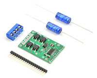 Pololu high-power motor driver CS with included hardware.