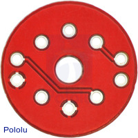 Sparkfun MQ gas sensor carrier, bottom view.