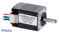 Stepper Motor: Bipolar, 200 Steps/Rev, 20×30mm, 3.9V, 0.6 A/Phase