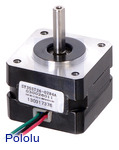 Stepper Motor: Bipolar, 200 Steps/Rev, 35x26mm, 7.4V, 280mA