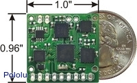 CHR-6dm AHRS IMU with US quarter for size reference.
