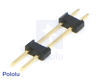 0.100" (2.54 mm) Extended Male Header: 1x2-Pin, 22.85 mm